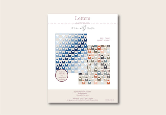 Letters Quilt - PDF Pattern