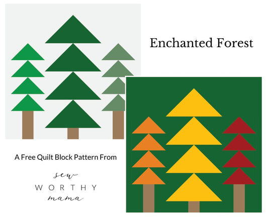 Enchanted Forest | FREE Quilt Block Pattern