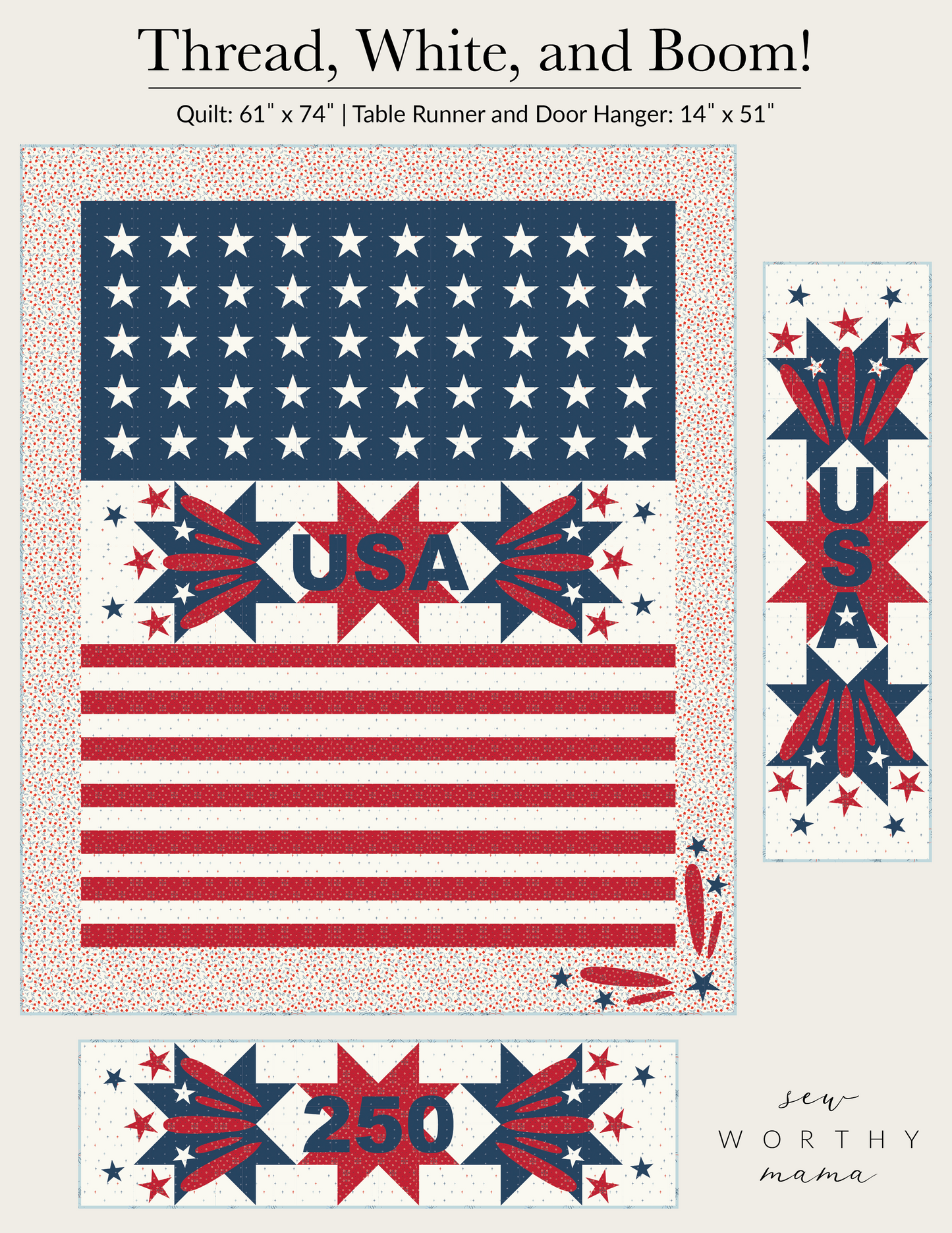 Thread, White, and Boom! - Paper Pattern (PREORDER)
