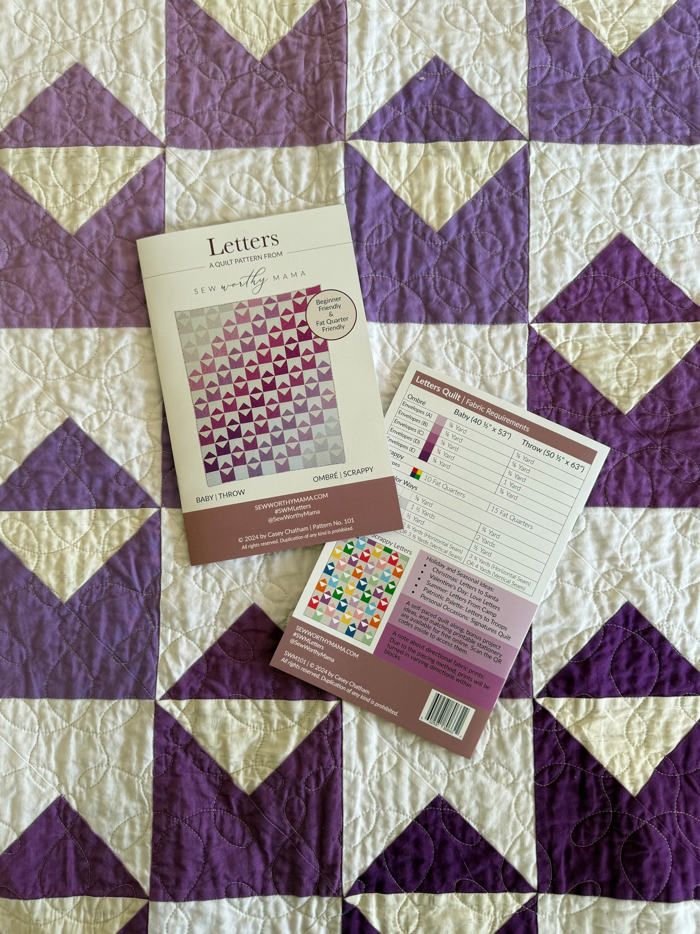 Letters Quilt - PAPER Pattern