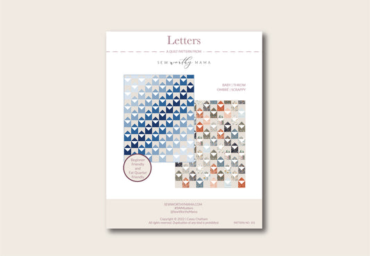 "Letters" Quilt Pattern
