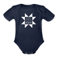 Mama Makes a Good Point | Organic Short Sleeve Baby Bodysuit (Dark) - dark navy