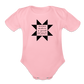 Mama Makes a Good Point | Organic Short Sleeve Baby Onesie - light pink