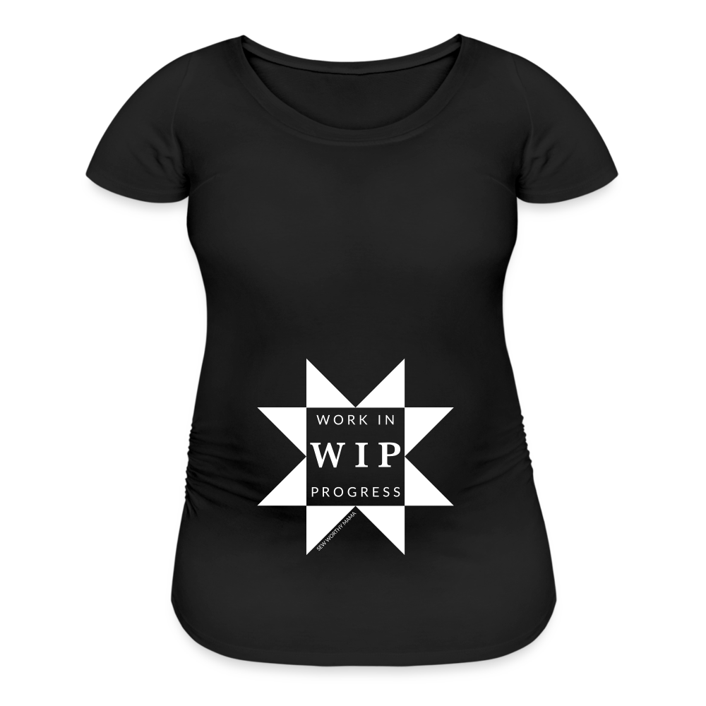 Work in Progress | Women’s Maternity T-Shirt - black